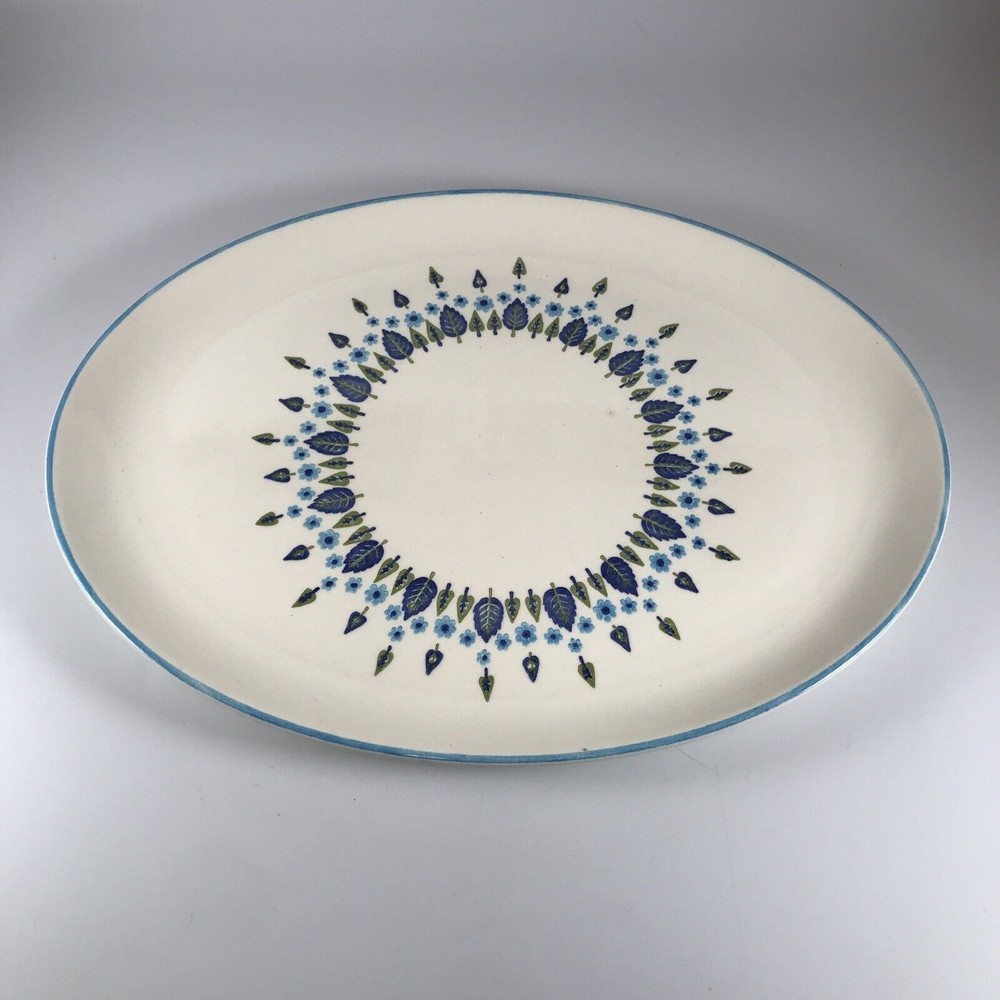 Vintage Marcrest Swiss Alpine Chalet Oval Serving Platter MCM